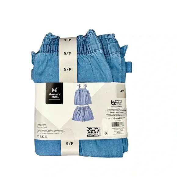 Member's Mark Girl's 2 Piece Tank and Short Set Sizes: 7/8 & 14/16 NWT - Picture 5 of 9